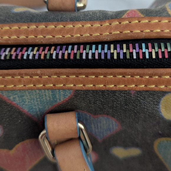 Dooney & Bourke Graffiti Heart Barrel Bag - Picture 8 of 11